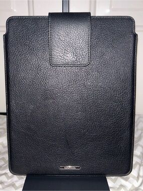 Tiffany & Co. Black Leather iPad / Tablet Folio Case
